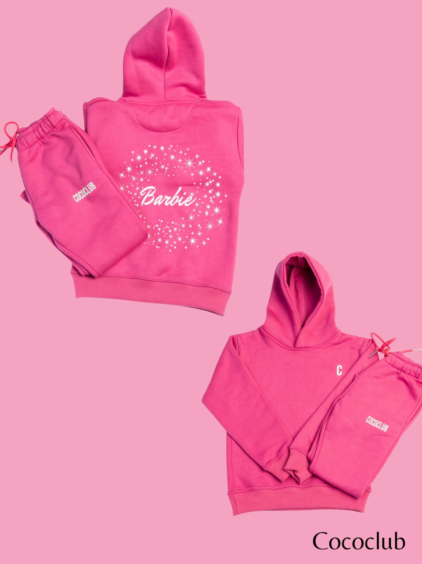 Girls barbie fleece tracksuit